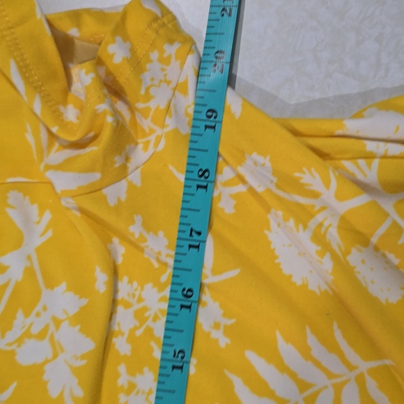 Bobbie Brooks Yellow Floral Mini Dress Size Large - Picture 11 of 12